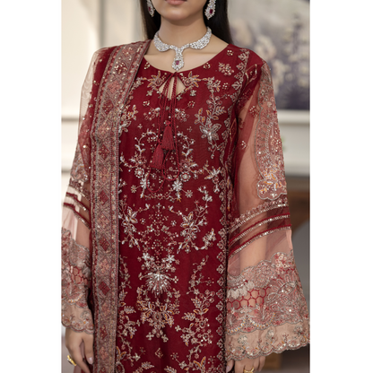 UTT-08 Luxury Festive Net Collection | Ready to Wear | Traditional Thread