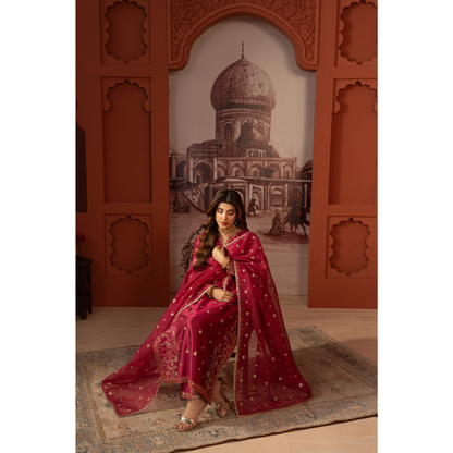 UA-170 Raw Silk Embroidered Festive Collection