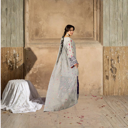 F-526 "Saj Dhaj" Embroidered Georgette Collection by Karma Collection