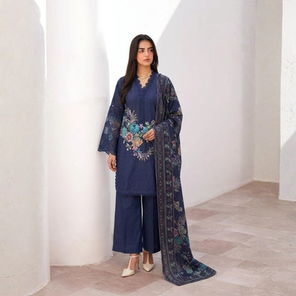 UA-186 Embroidered Cotton 3-Piece Collection | Ready to Wear Asian clothes