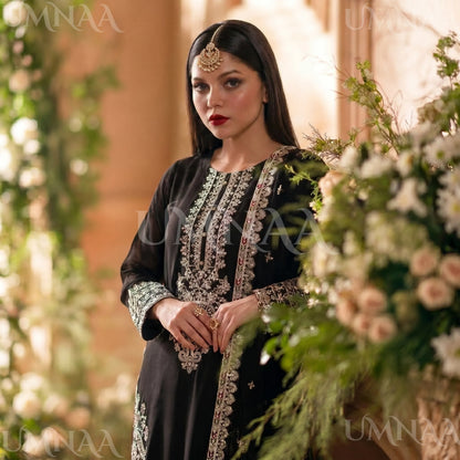 UA-210 Embroidered Chiffon Sharara Festive Collection by umnaa | Ready to Wear Pakistani Asian clothes