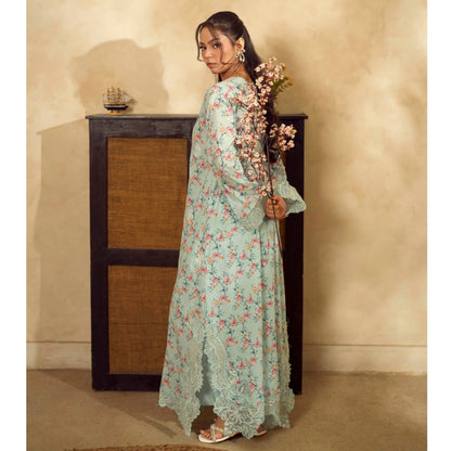 UGL-01 Printed Lawn Kaftan 2 Piece Set by Guzel