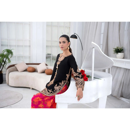 UTT-25 " Ethnic" Cambric Cotton 3 Pc Collection | Traditional Thread