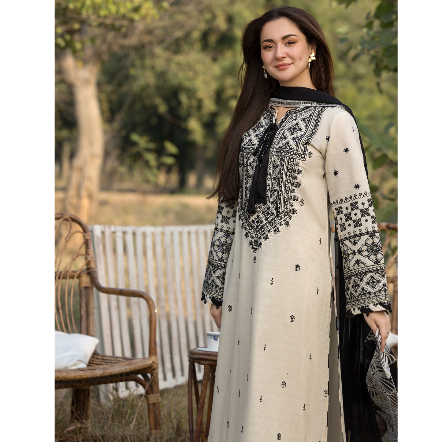 UAL-02 3 Pc Cotton Jacquard Ready to Wear Collection | Simrans
