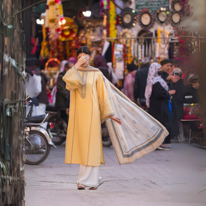 UCA-15 3 Pc Embroidered Cambric Cotton Ready to Wear Eid Collection by Casuallite