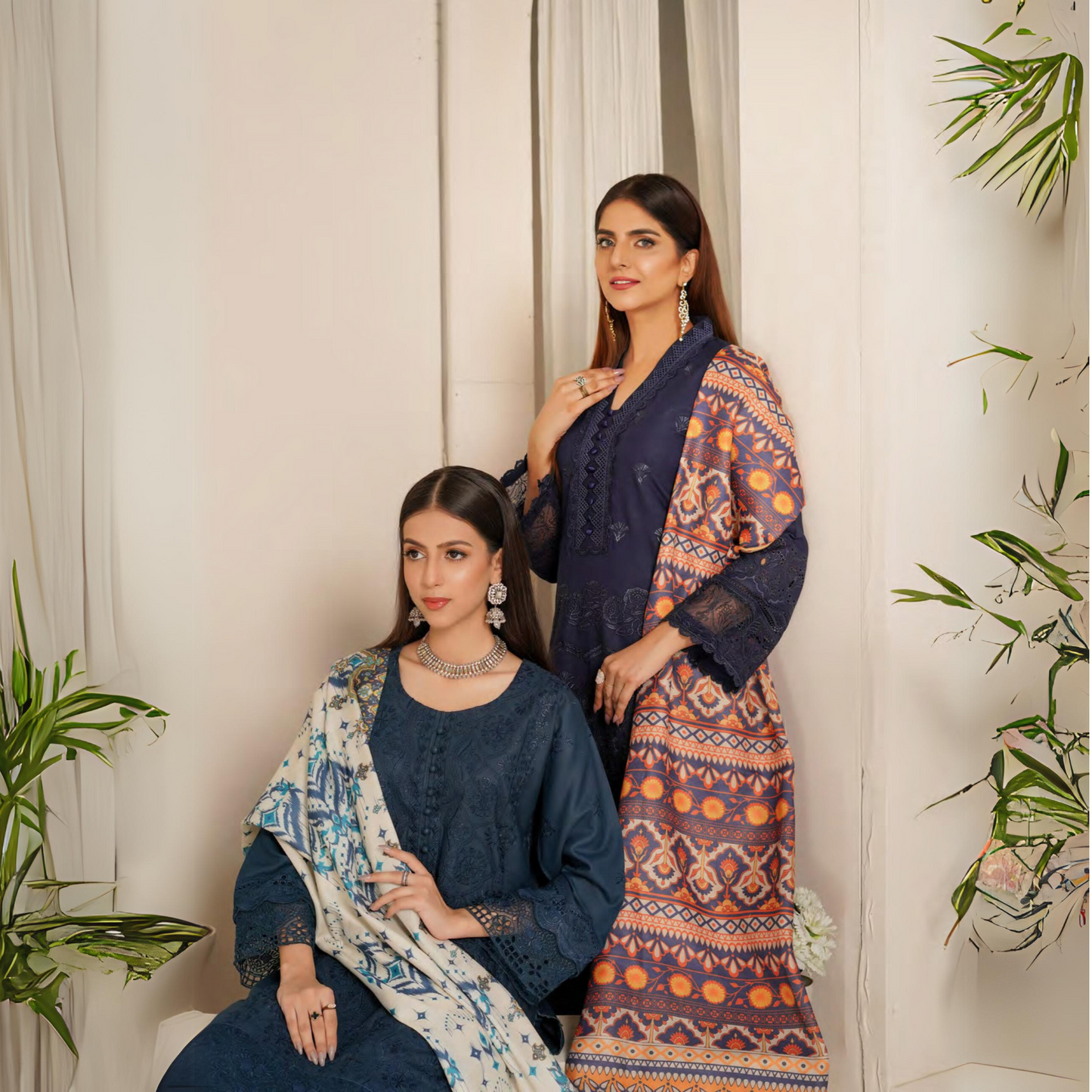 3 Pc Dhanak Collection | Ready to Wear | MUNIRA | UMMUN07