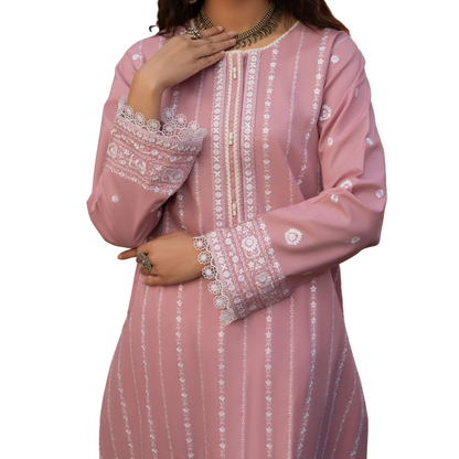 3 Pc Embroidered Cambric Cotton Ready to Wear Eid Collection by Casuallite | UCA-13