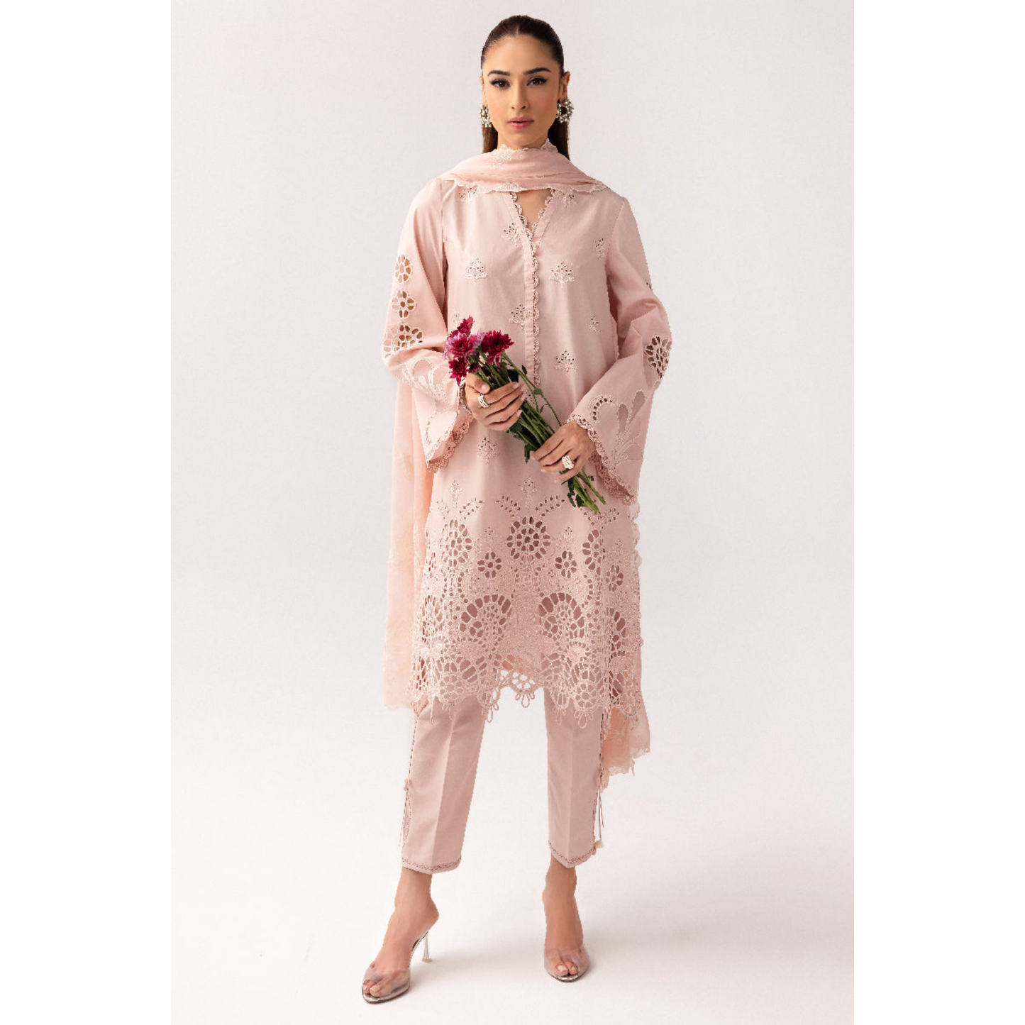 3 Pc Festive Embroidered Collection  | Ready to Wear | Qalamkar