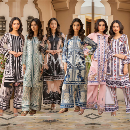 UMRZ-45 2 Pc Printed Cotton Co-Ord set |Ready to Wear| Rangz