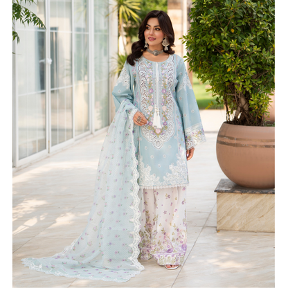 KC-1486 Chikenkari Luxury Cotton farshi Shalwar Collection | Ready to Wear | Karma Collection