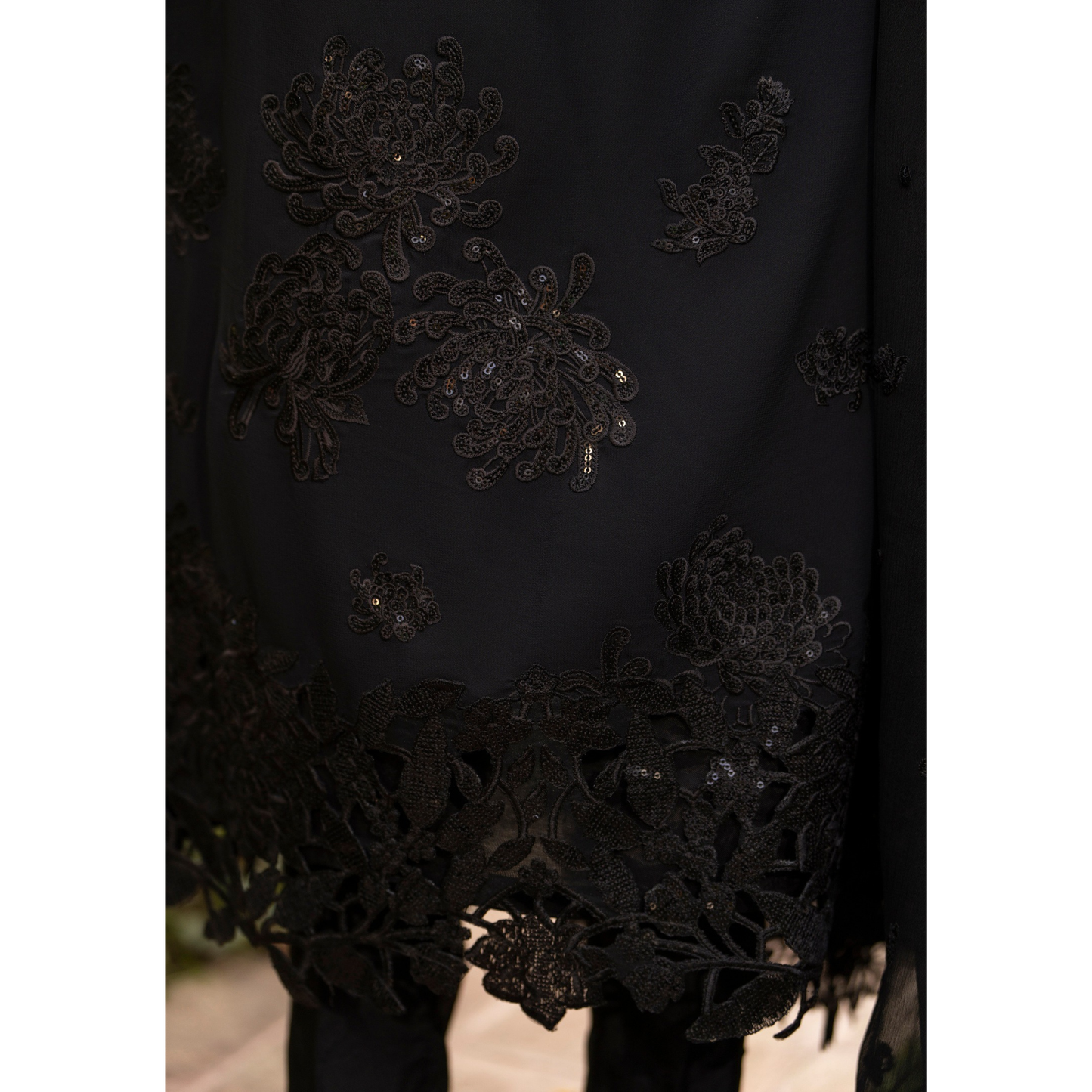 F-497 "Hayat" Embroidered Georgette Chiffon 3 Pc Collection