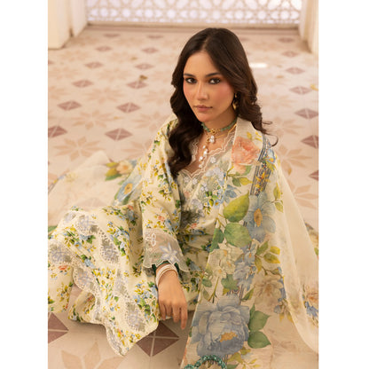 UMS-63 "Limelight" by Simrans Embroidered Printed Pure Lawn 3 Pc Collection Ready to Wear Pakistani Asian clothes