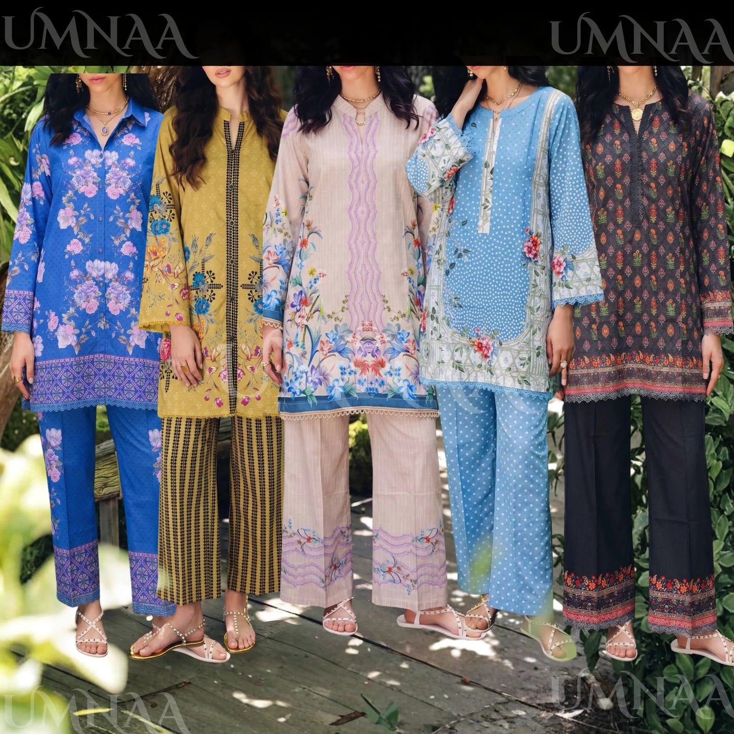 USN-20 Printed Lawn 2 Piece Co-Ord Set for Women | Soft Summer Casual Wear by Saphron