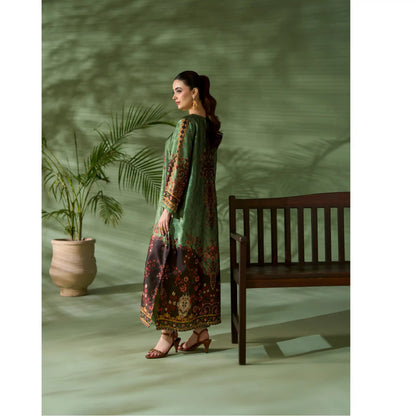 UAL-05 Printed Silk Kaftan Style Co-Ord Set Loose fit Casual Wear | Ethnic wear | ALLY'S