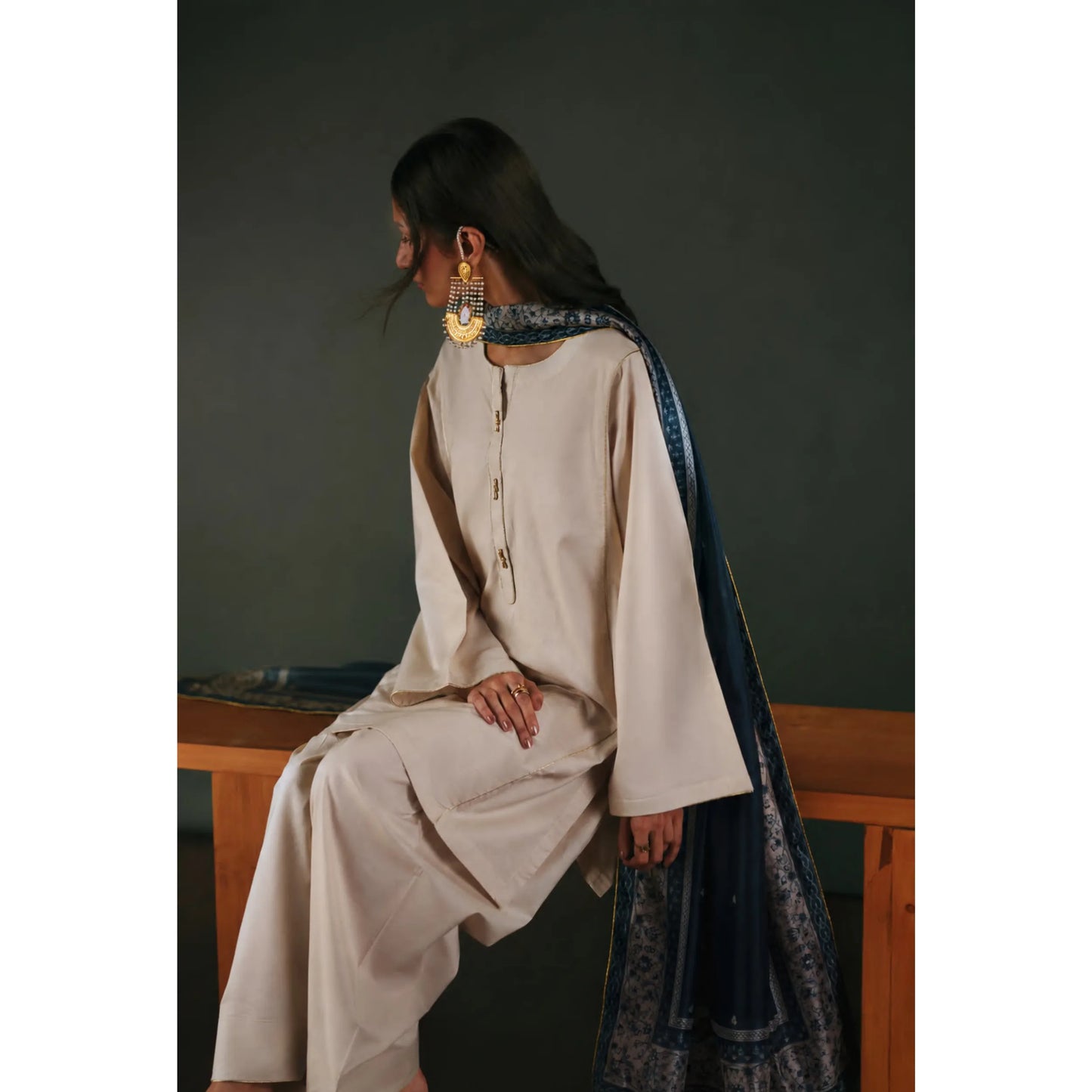 UCA-46 "Azzurra" Embroidered Lawn Collection by Casuallite | Ready to Wear Pakistani Asian clothes