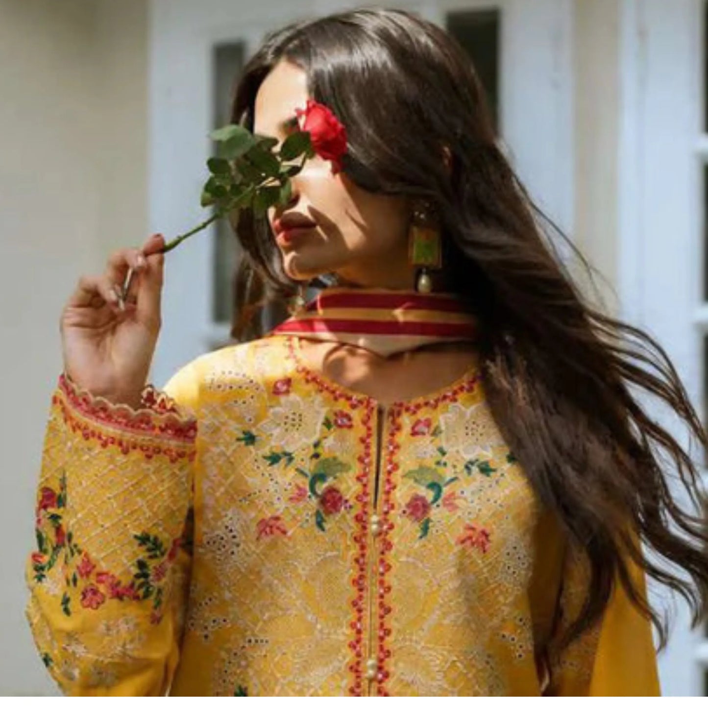 UCA-46 "Sakoon" Embroidered Cambric Cotton Pc Collection | Casuallite