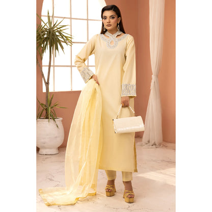 UMS-68 Florence Embroidered Visocse 3 pc Collection | Simrans