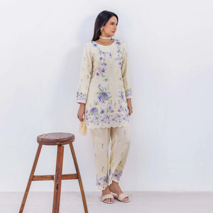 UAL-01 Chikankari Lawn Co-Ord Set | Adan's Libas