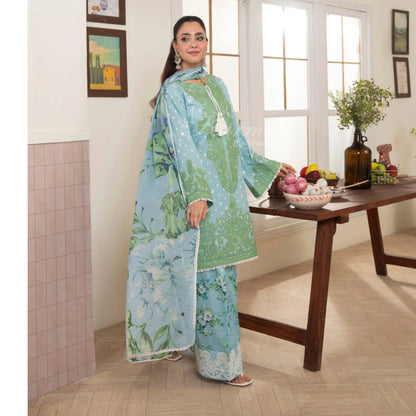 "Flora" Embroidered Lawn 3 Pc Collection | Karma Collection