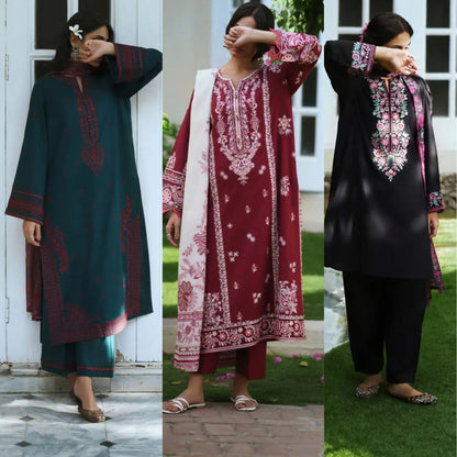 UCA-49 "Breath" Embroidered Cotton Lawn Collection | Casuallite