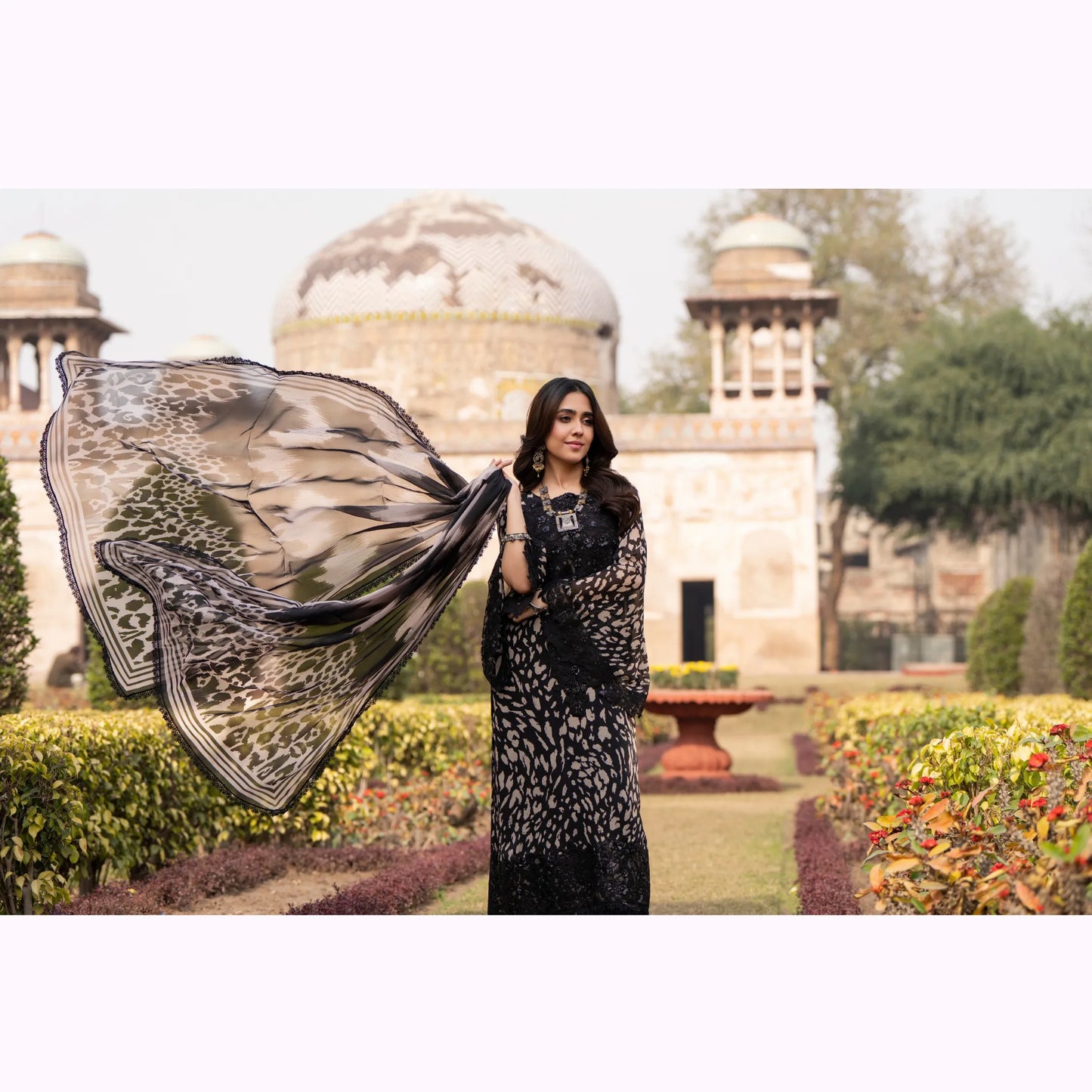 "AURA" Embroidered Georgette Collection by Karma Collection