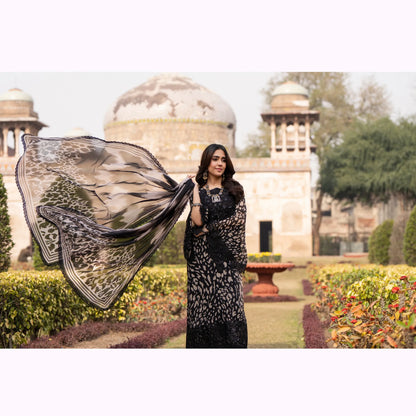 "AURA" Embroidered Georgette Collection by Karma Collection