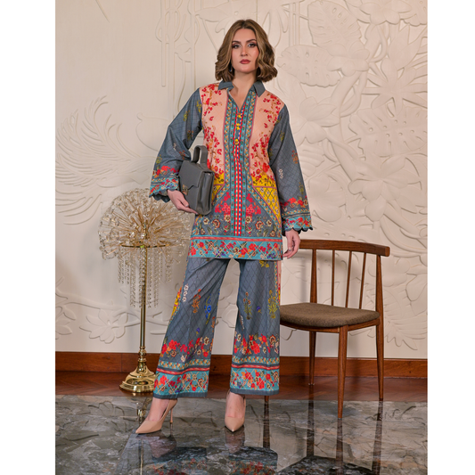 USN-17 Printed Cambric Cotton Co-Ords Set by Saphron