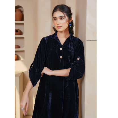 UMS-46 Velvet Co-Ords set by Simrans | Ready to Wear | Asian Clothes