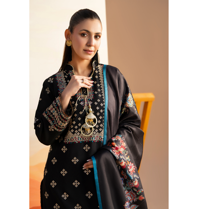 RA-25 Embroidered Dhanak Collection by Raniya.h