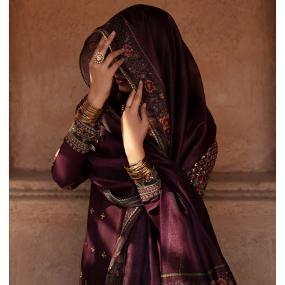 UCA-34 "ISHQIA" Festive Drop Embroidered Viscose Collection by Casuallite