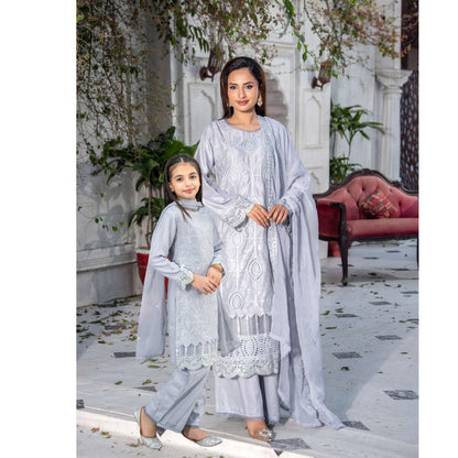 UMRZ-54 "Image Kari" Linen Festive Mother & Daughter Collection by Rangz
