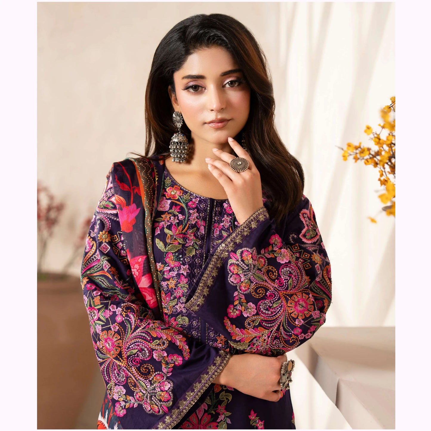 KC-1562 "Ferisha" Embroidered Festive Collection by Karma Collection