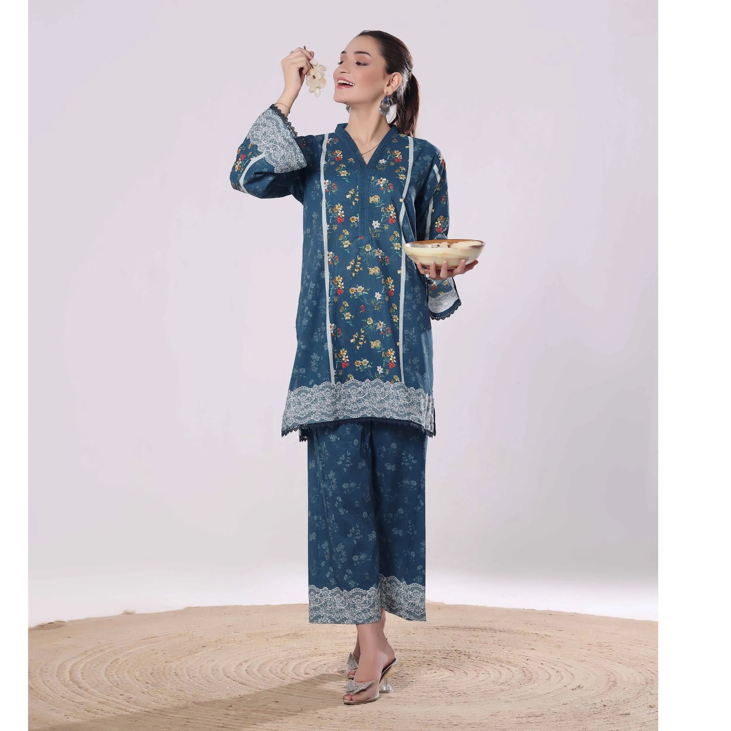 USN-18 Daily Pret Vol'8 Printed Lawn Co-Ords Set by Saphron