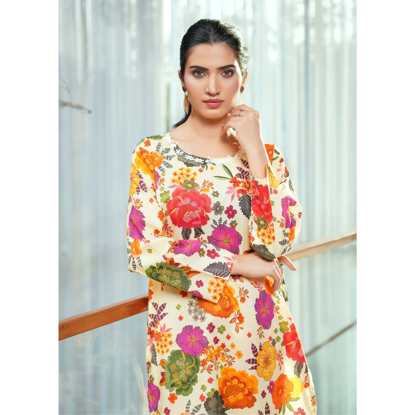 UMS-61 "Limelight" by Simrans Printed Lawn Co Ord Set Collection | Ready to Wear Pakistani Asian clothes