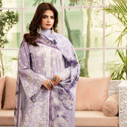 KC-1566 "Tabeer" Embroidered Festive Cambric Cotton Collection by Karma Collection