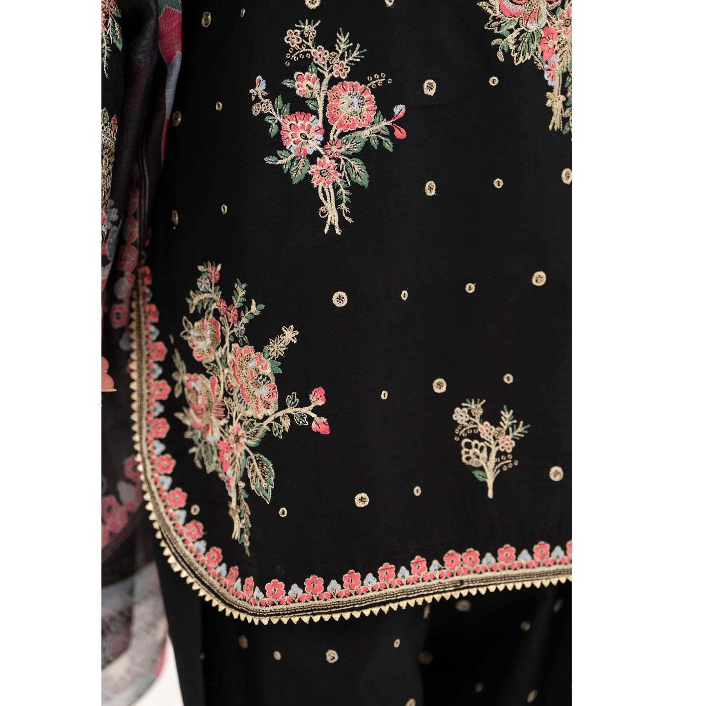 UA-216 Embroidered Cambric Cotton Collection by Umnaa | Ready to Wear Pakistani Asian clothes