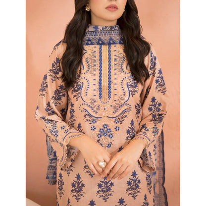 RA-37 Embroidered Printed Lawn Dress with Printed Cotton Silk Dupatta | Women's 3 Piece Summer Suit
