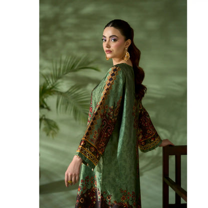 UAL-05 Printed Silk Kaftan Style Co-Ord Set Loose fit Casual Wear | Ethnic wear | ALLY'S