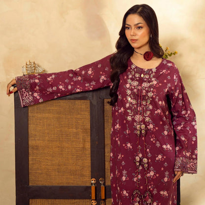 UGL-01 Printed Lawn Kaftan 2 Piece Set by Guzel