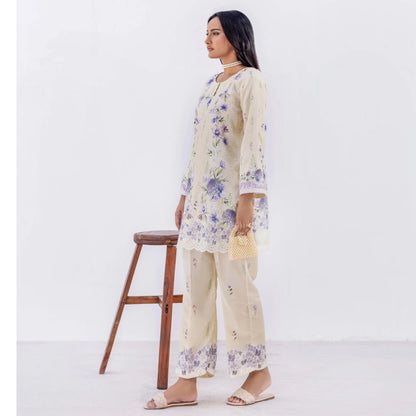 UAL-01 Chikankari Lawn Co-Ord Set | Adan's Libas