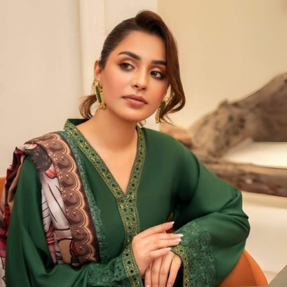 3 Pc Ready to Wear Embroidered Collection | Karma Collection | UMKC01001