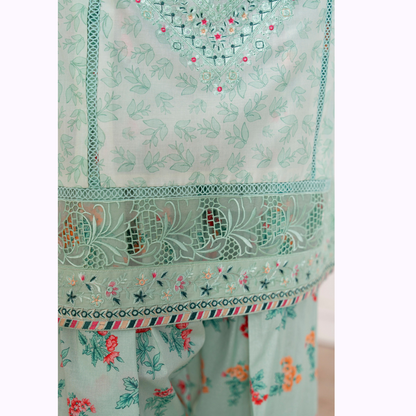 3 Pc Luxury Embroidered trendy Farshi Shalwar Collection | Eid Wear | karma collection