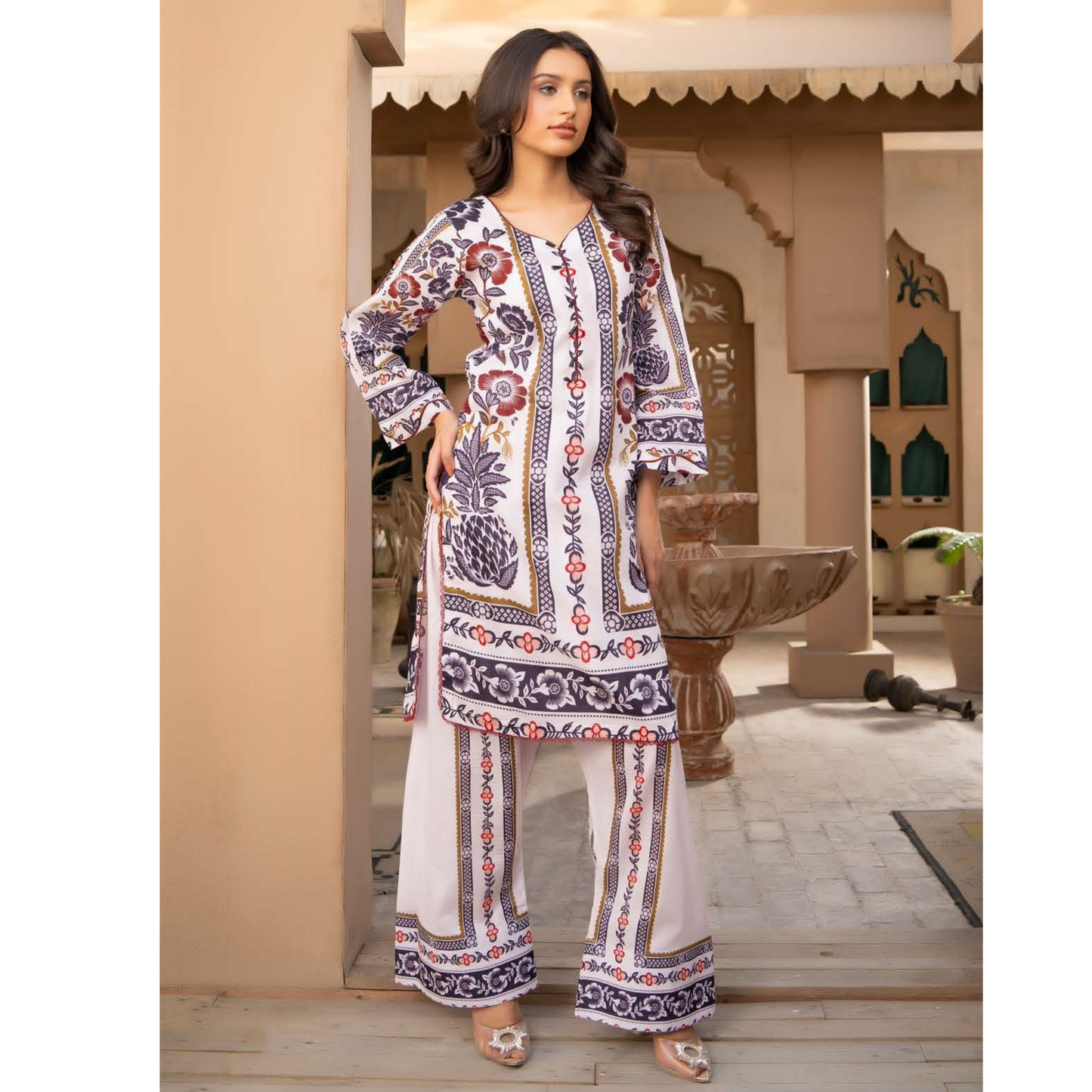 UMRZ-45 2 Pc Printed Cotton Co-Ord set |Ready to Wear| Rangz