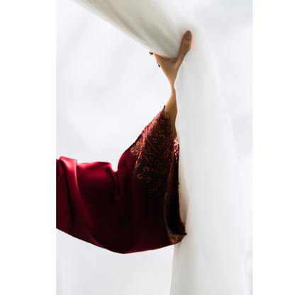 UCA-31 Embroidered Dhanak with Pashmina Shawl Winter Collection by Casuallite