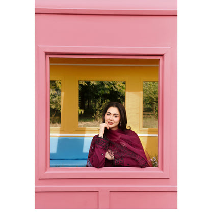 UMS-55 Janan Mother Daughter Chikenkari Jacquard Eid Edit by Simrans | Ready to Wear Asian Pakistani clothes