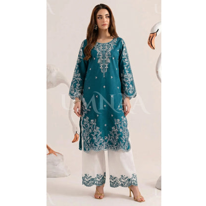 UA-190 Embroidered Cotton Collection 3 Piece | Ready to Wear | Asian clothes