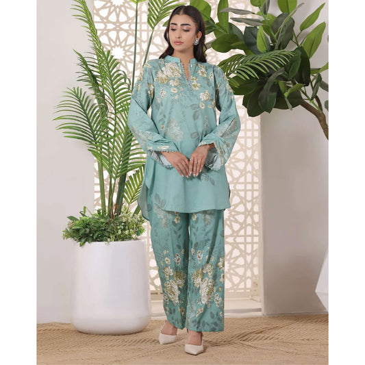 USN-19 Daily Pret Vol'8 Printed Lawn Co-Ords Set by Saphron Casual Co Ord Set Pakistani