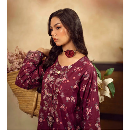 UGL-01 Printed Lawn Kaftan 2 Piece Set by Guzel