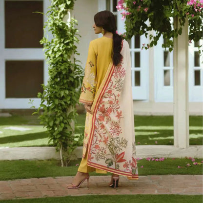 UCA-46 "Sakoon" Embroidered Cambric Cotton Pc Collection | Casuallite