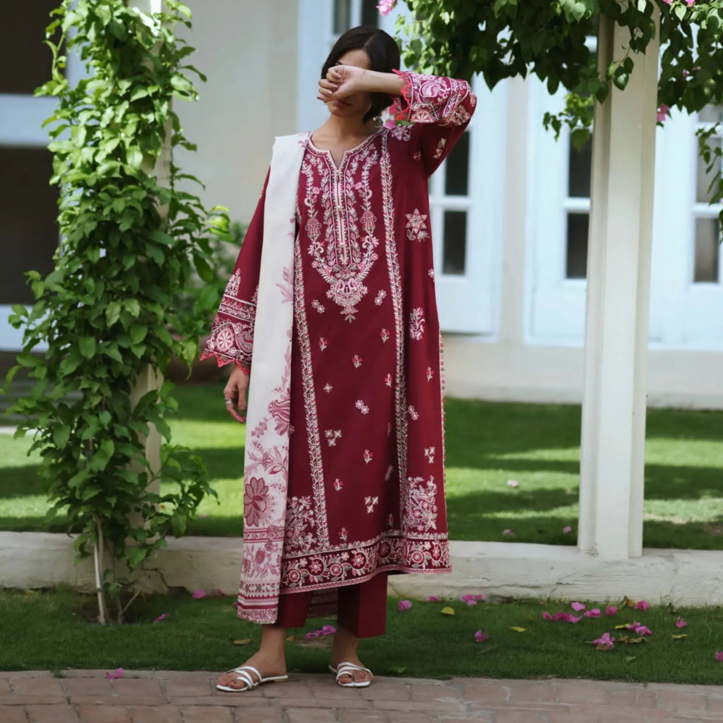 UCA-49 "Breath" Embroidered Cotton Lawn Collection | Casuallite